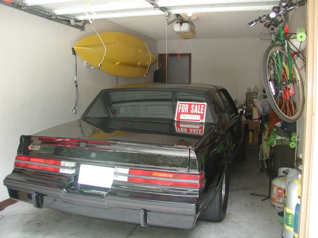Kayak hanging in the Garage!